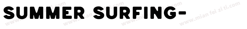Summer Surfing字体转换